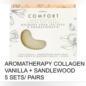 Comfort Vanilla +Sandlewood +Collagen Aromatherapy Under Eye Masks 5 Sets